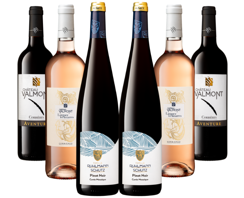 « Indispensables BBQ » – Coffret 6 bouteilles – Alsace, Corbières